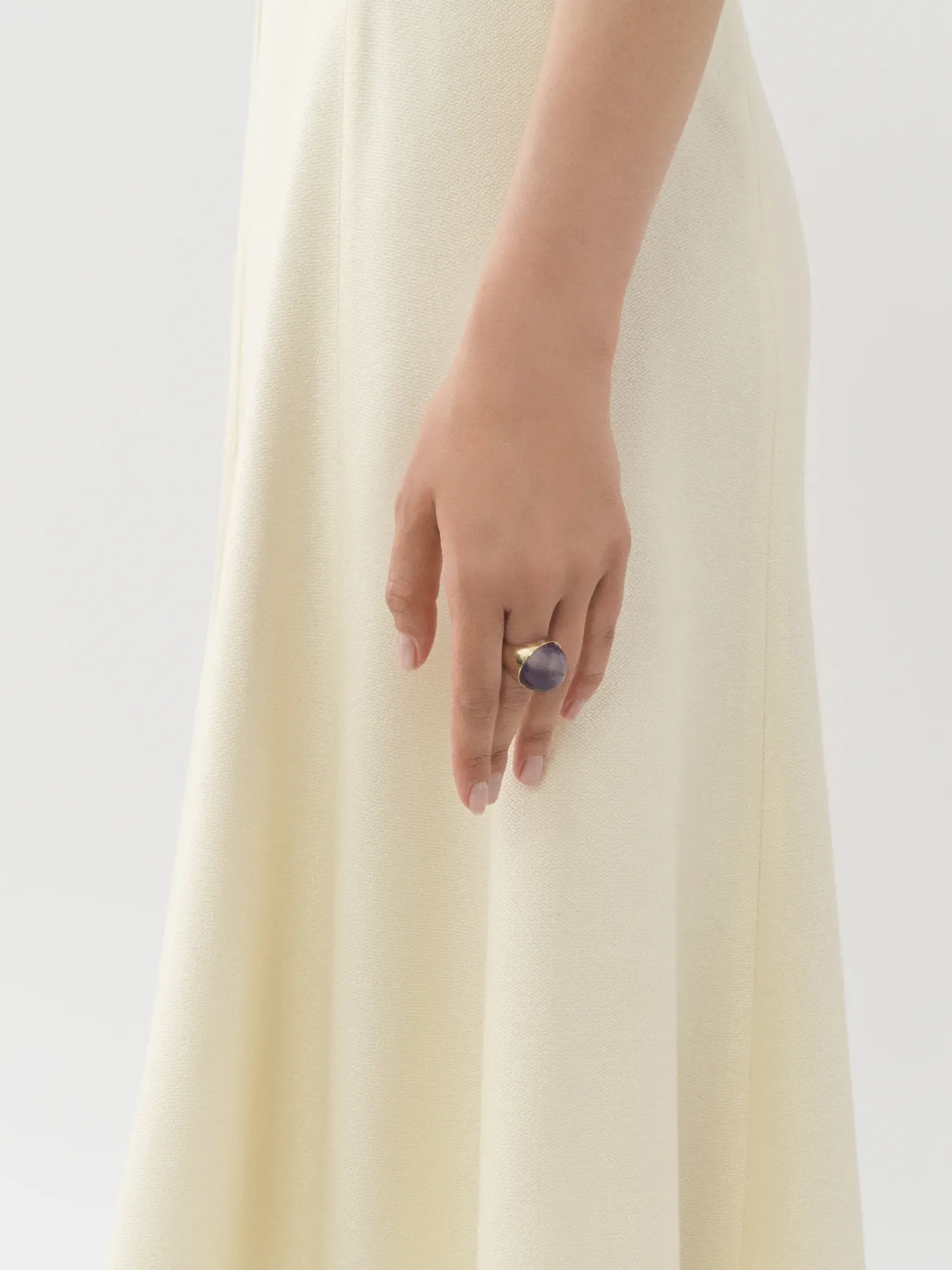 Bijoux-Chloé Bague Nancy Avec Chaine Gold Color