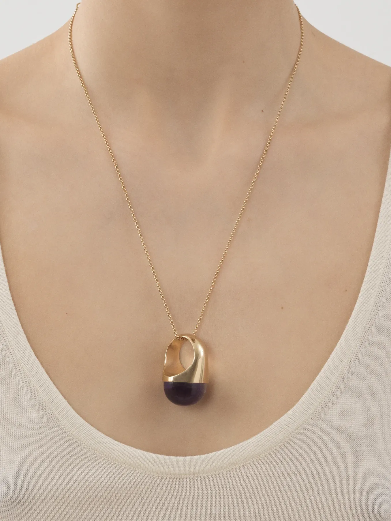 Bijoux-Chloé Bague Nancy Avec Chaine Gold Color