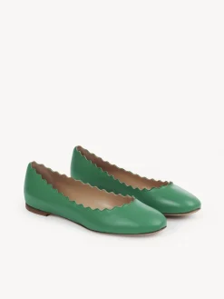Ballerines Et Escarpins-Chloé Ballerines Lauren Pop Green