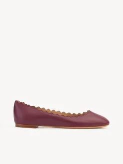 Ballerines Et Escarpins-Chloé Ballerines Lauren Dark Ruby