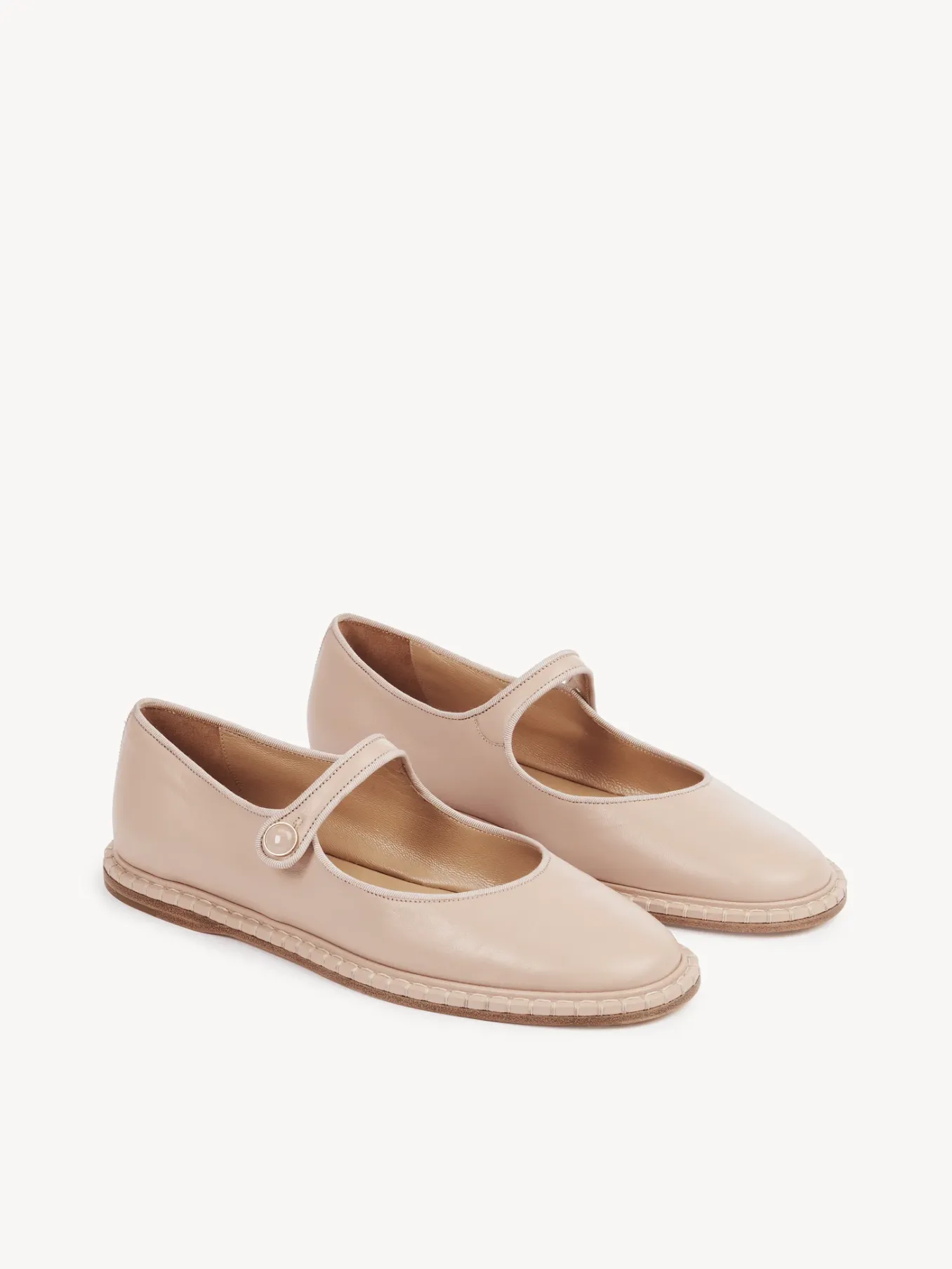 Ballerines Et Escarpins-Chloé Ballerines Mary Jane Rubie Powder