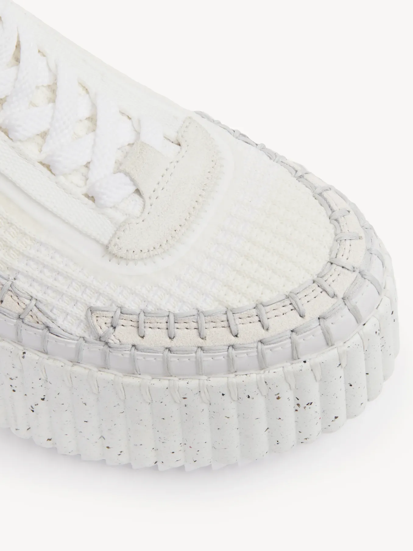 Baskets-Chloé Baskets Compensees Nama Blanc