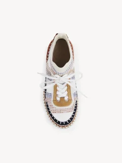 Baskets-Chloé Baskets Compensees Nama Red Sand