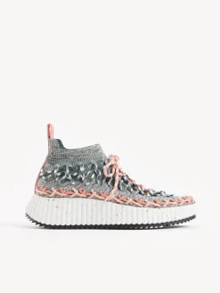 Baskets-Chloé Baskets Nama Green - Orange 1