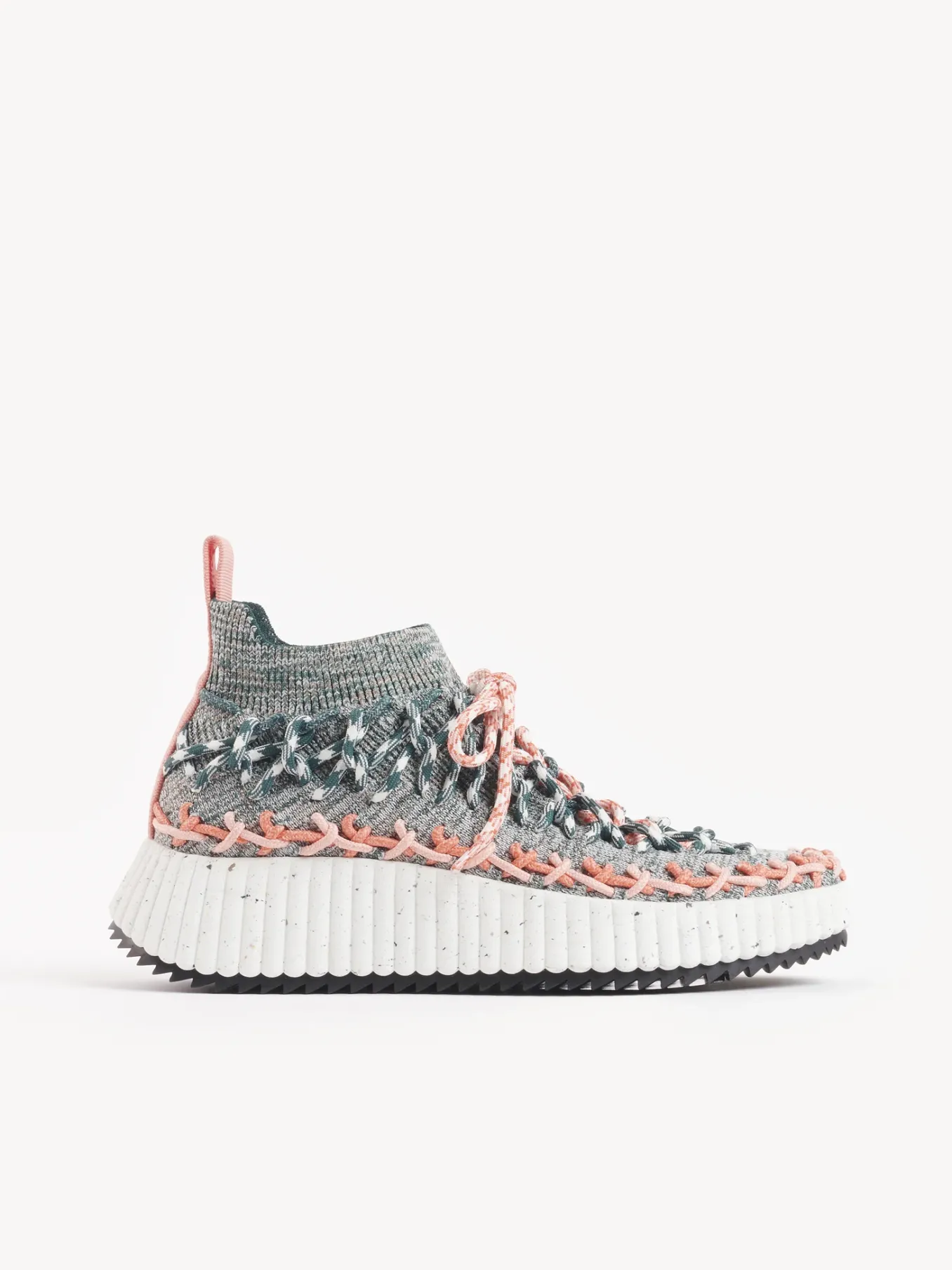 Baskets-Chloé Baskets Nama Green - Orange 1