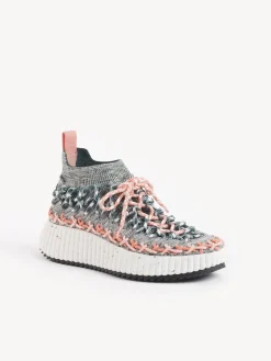 Baskets-Chloé Baskets Nama Green - Orange 1