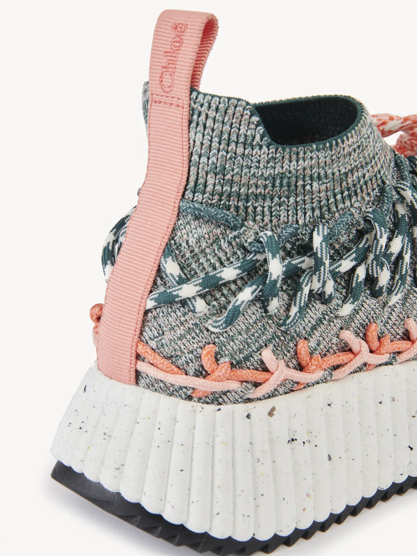 Baskets-Chloé Baskets Nama Green - Orange 1