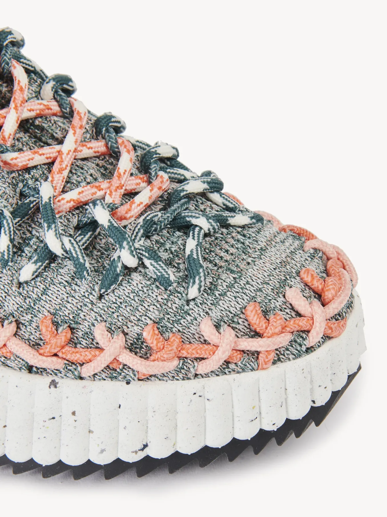 Baskets-Chloé Baskets Nama Green - Orange 1