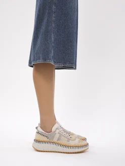 Baskets-Chloé Baskets Nama Biscotti Beige