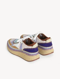 Baskets-Chloé Baskets Nama Blue - Brown 1