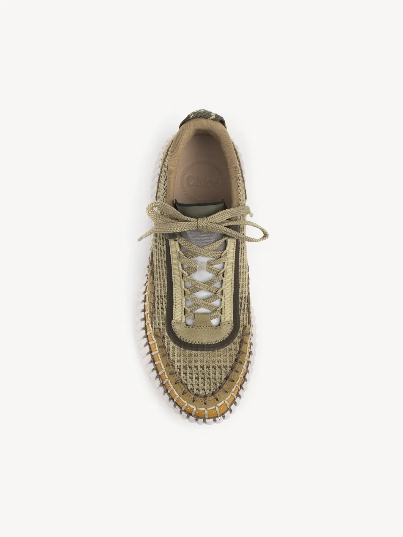 Baskets-Chloé Baskets Nama Slate Green