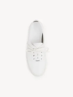 Denim-Chloé Baskets Robyn Blanc