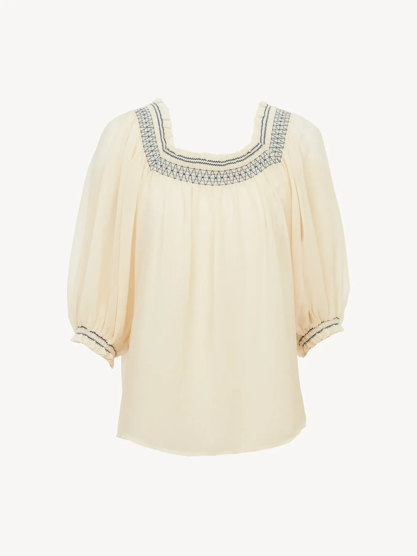 Vêtements-Chloé Blouse Epaules Nues Antique White