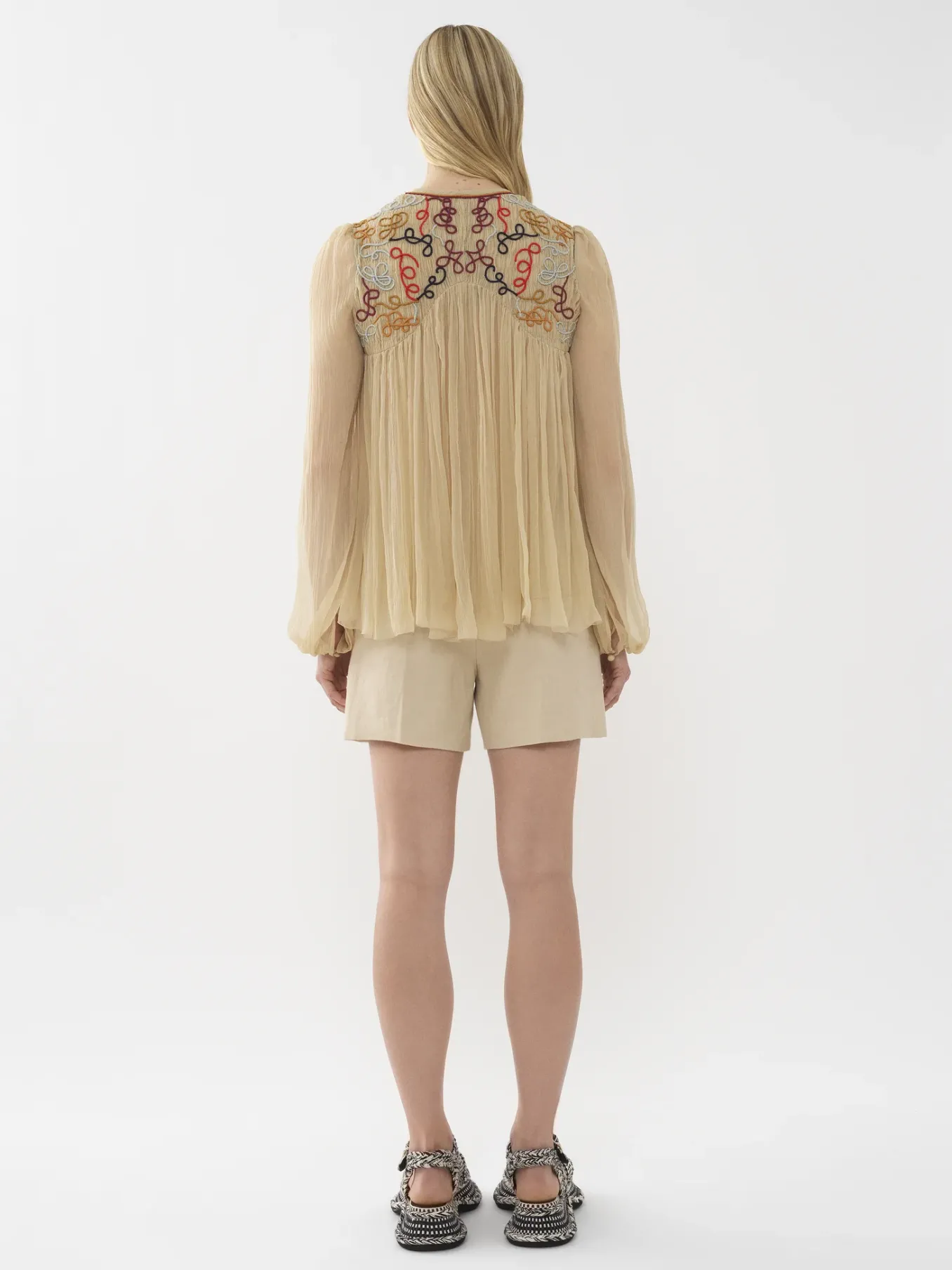 Tops Et Blouses-Chloé Blouse Froncee Secret Brown
