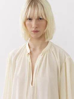 Tops Et Blouses-Chloé Blouse Froncee Buttercream