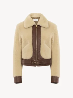 Vestes-Chloé Blouson Court Whisper White
