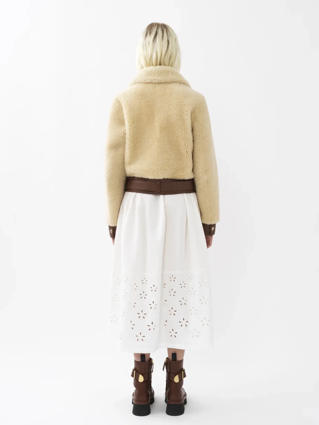 Vestes-Chloé Blouson Court Whisper White