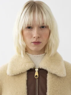 Vestes-Chloé Blouson Court Whisper White