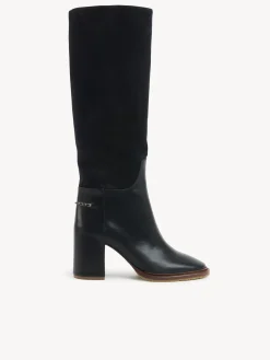 Bottes Et Bottines-Chloé Bottes A Talon Edith Noir