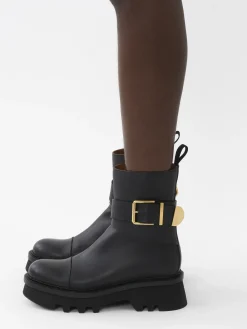 Bottes Et Bottines-Chloé Bottines A Boucle Owena Noir