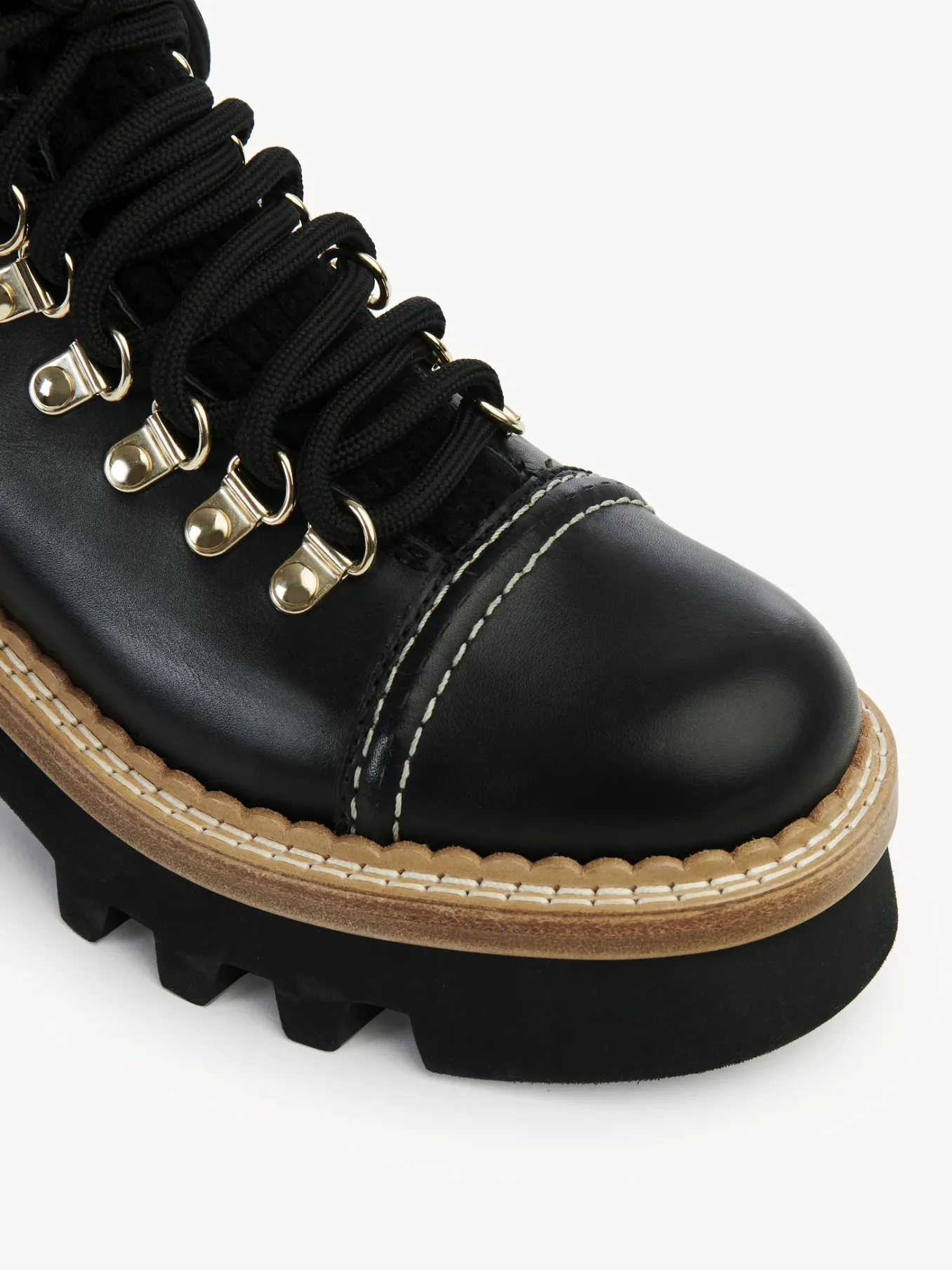 Bottes Et Bottines-Chloé Bottines A Lacets Owena Noir