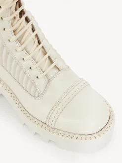 Bottes Et Bottines-Chloé Bottines A Lacets Owena Cloudy White