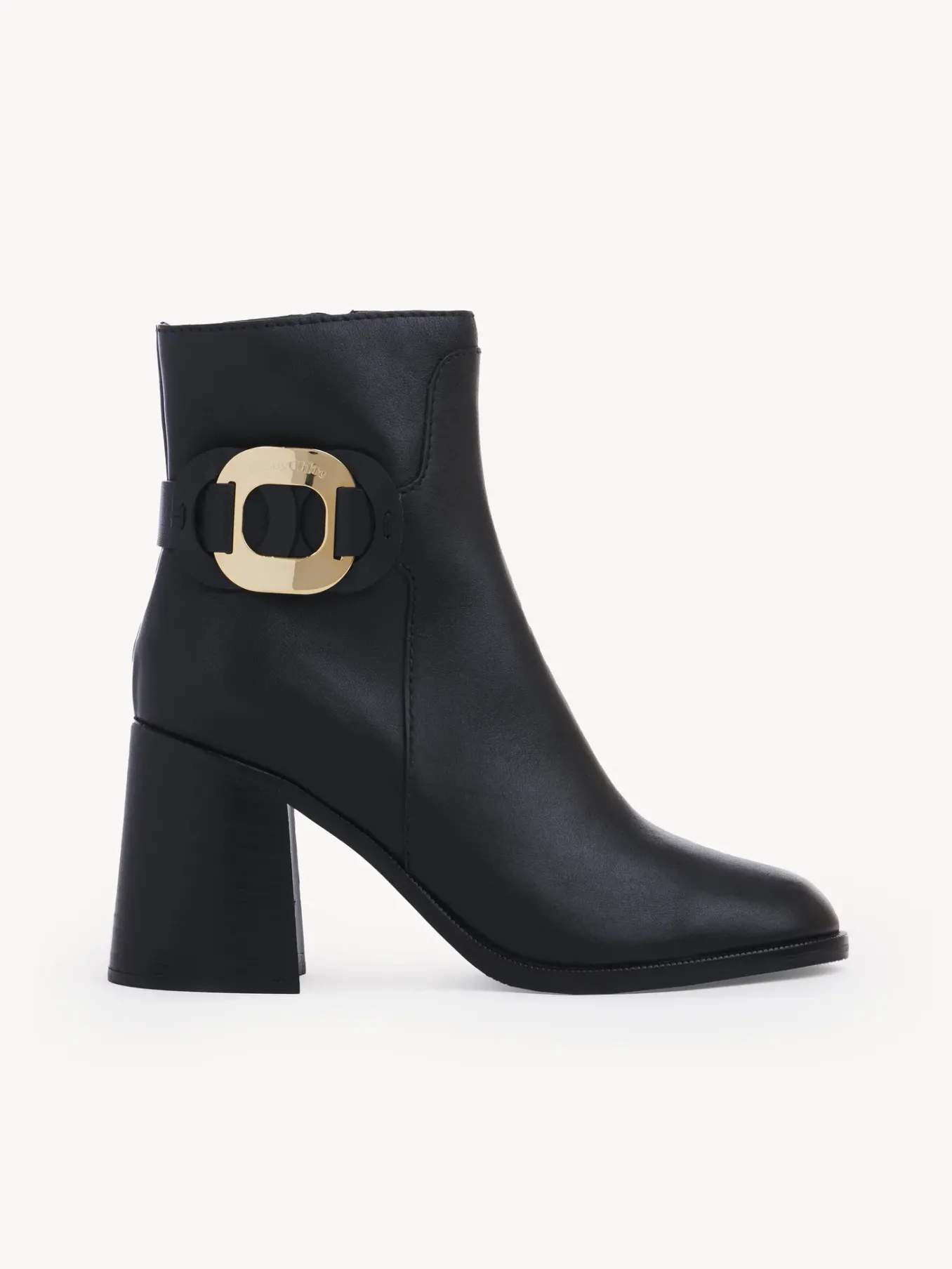 Bottes Et Bottines-Chloé Bottines A Talon Chany Noir