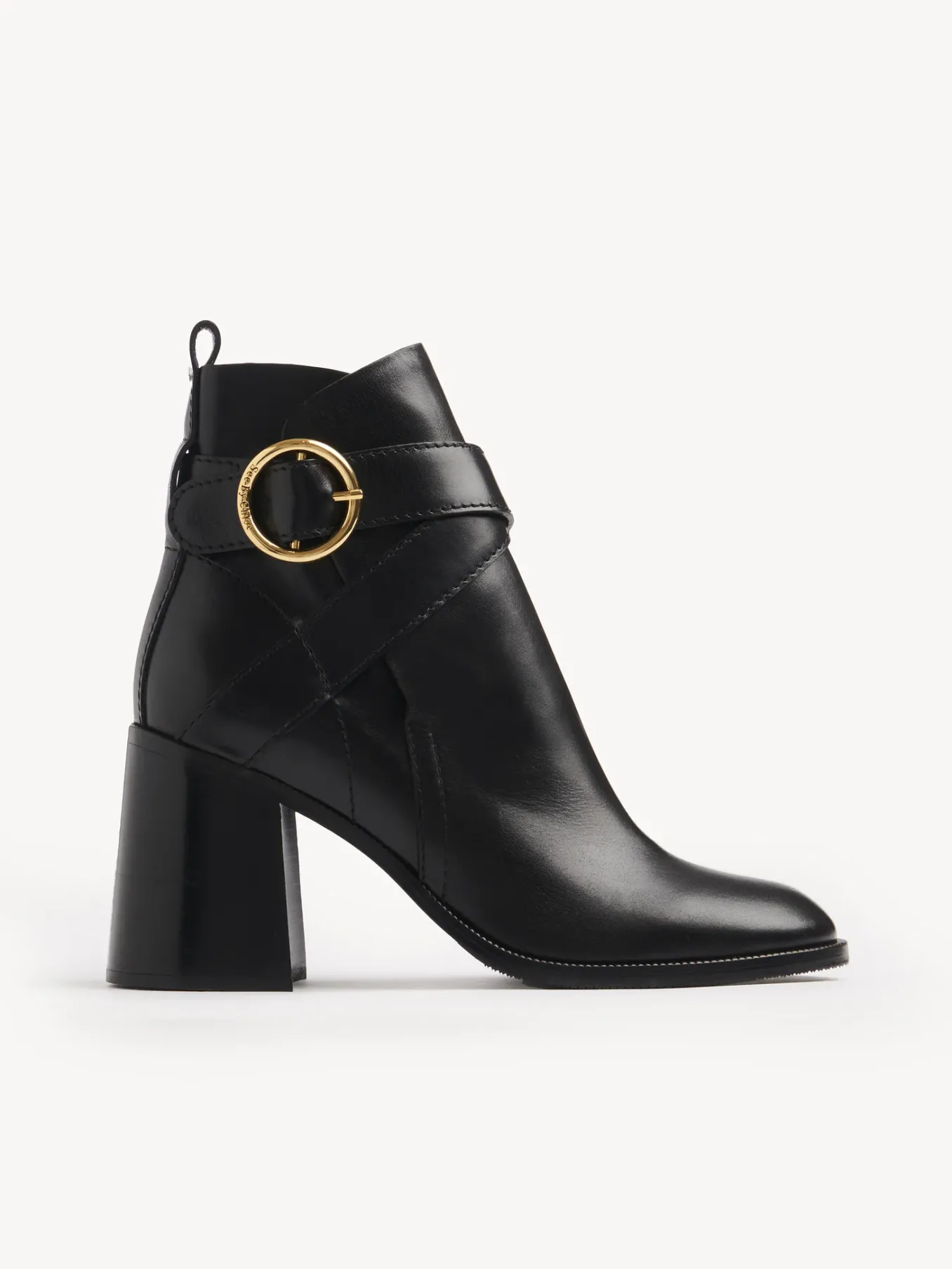 Bottes Et Bottines-Chloé Bottines A Talon Lyna Noir