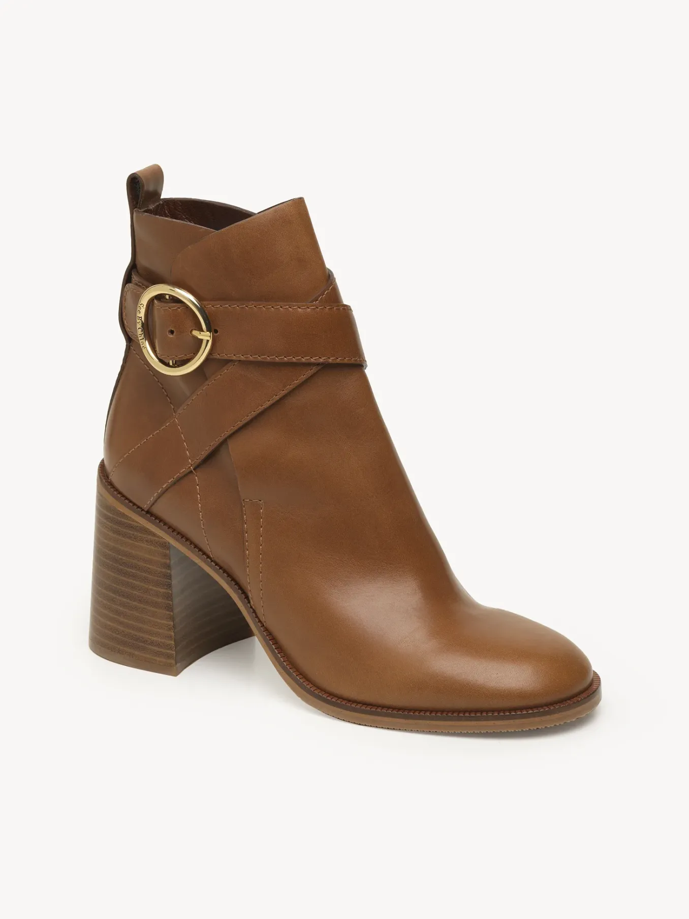 Bottes Et Bottines-Chloé Bottines A Talon Lyna Cuoio