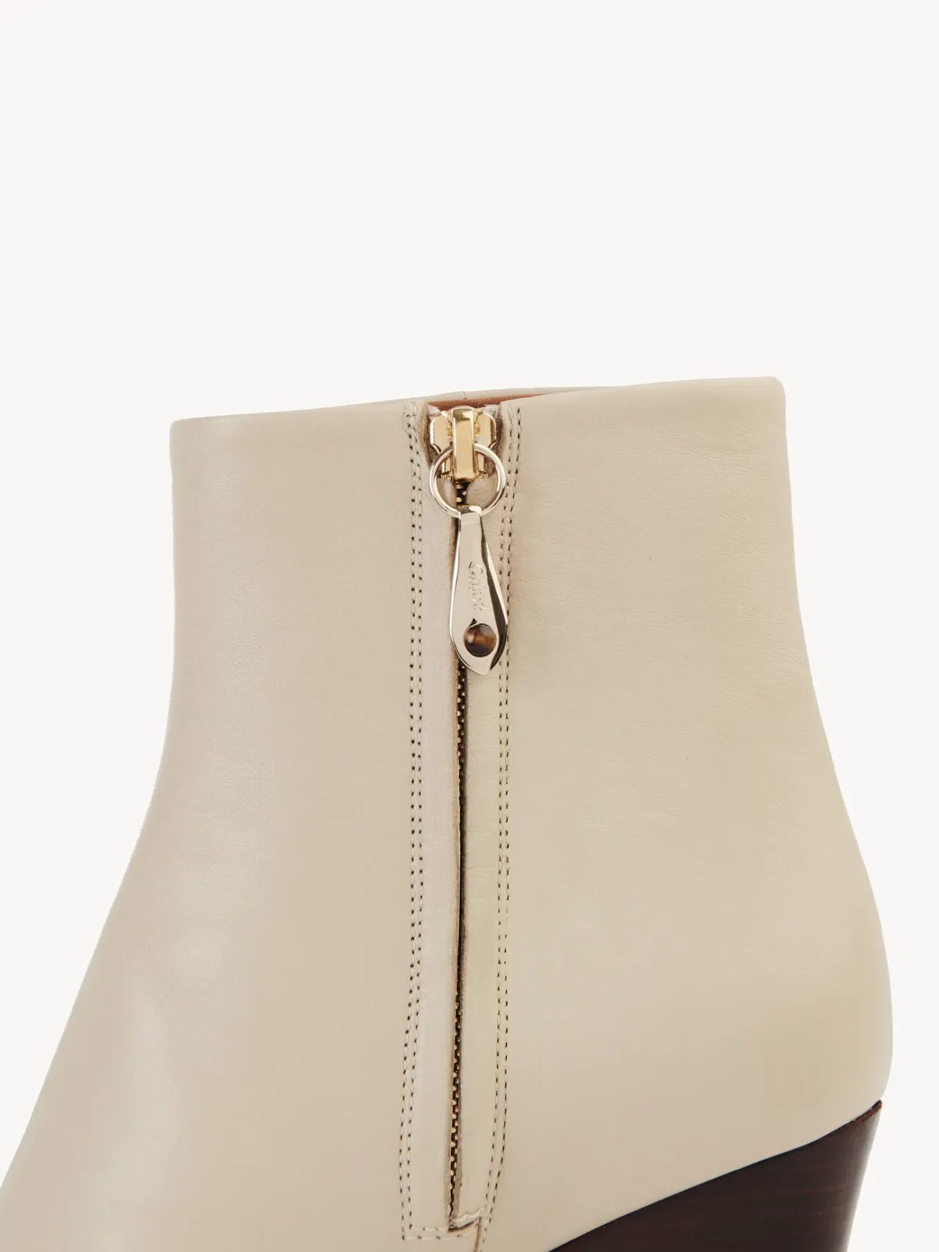Bottes Et Bottines-Chloé Bottines A Talon Oli Pearly Grey