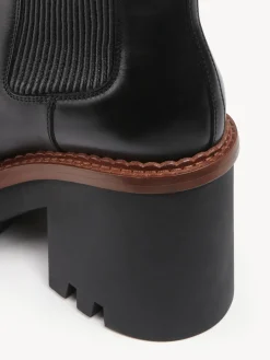 Bottes Et Bottines-Chloé Bottines Chelsea A Talon Owena Noir
