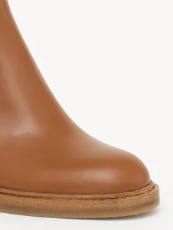 Bottes Et Bottines-Chloé Bottines Chelsea Mallo Luminous Ochre