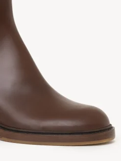 Bottes Et Bottines-Chloé Bottines Chelsea Mallo Brunet Brown