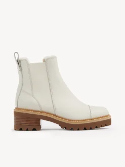 Bottes Et Bottines-Chloé Bottines Chelsea Mallory Gesso