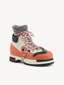 Bottes Et Bottines-Chloé Bottines De Randonnee Nikie Red - Green 1