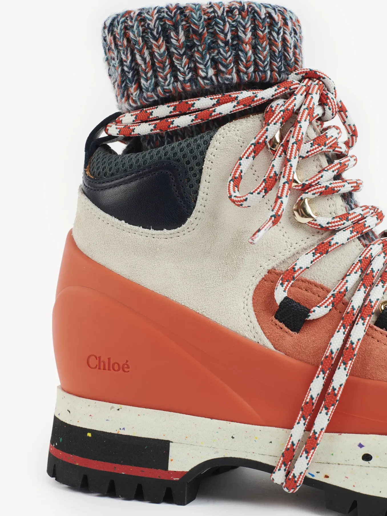 Bottes Et Bottines-Chloé Bottines De Randonnee Nikie Red - Green 1