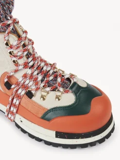 Bottes Et Bottines-Chloé Bottines De Randonnee Nikie Red - Green 1