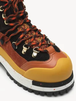 Bottes Et Bottines-Chloé Bottines De Randonnee Nikie Black - Orange 1