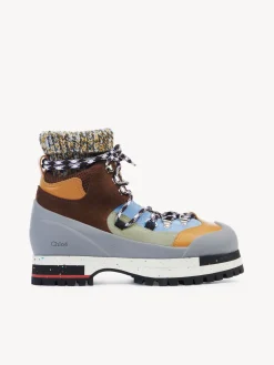Bottes Et Bottines-Chloé Bottines De Randonnee Nikie Blue - Brown 1