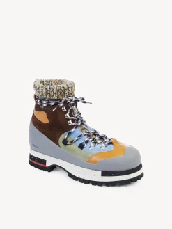 Bottes Et Bottines-Chloé Bottines De Randonnee Nikie Blue - Brown 1