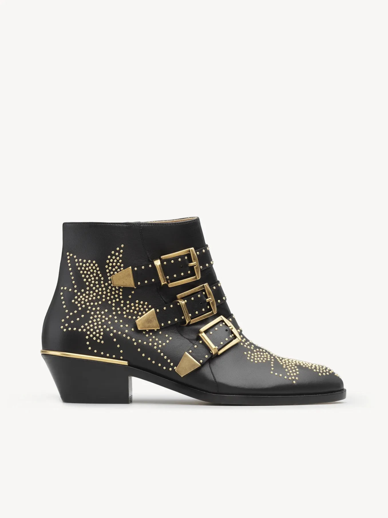 Bottes Et Bottines-Chloé Bottines Susanna Black Gold
