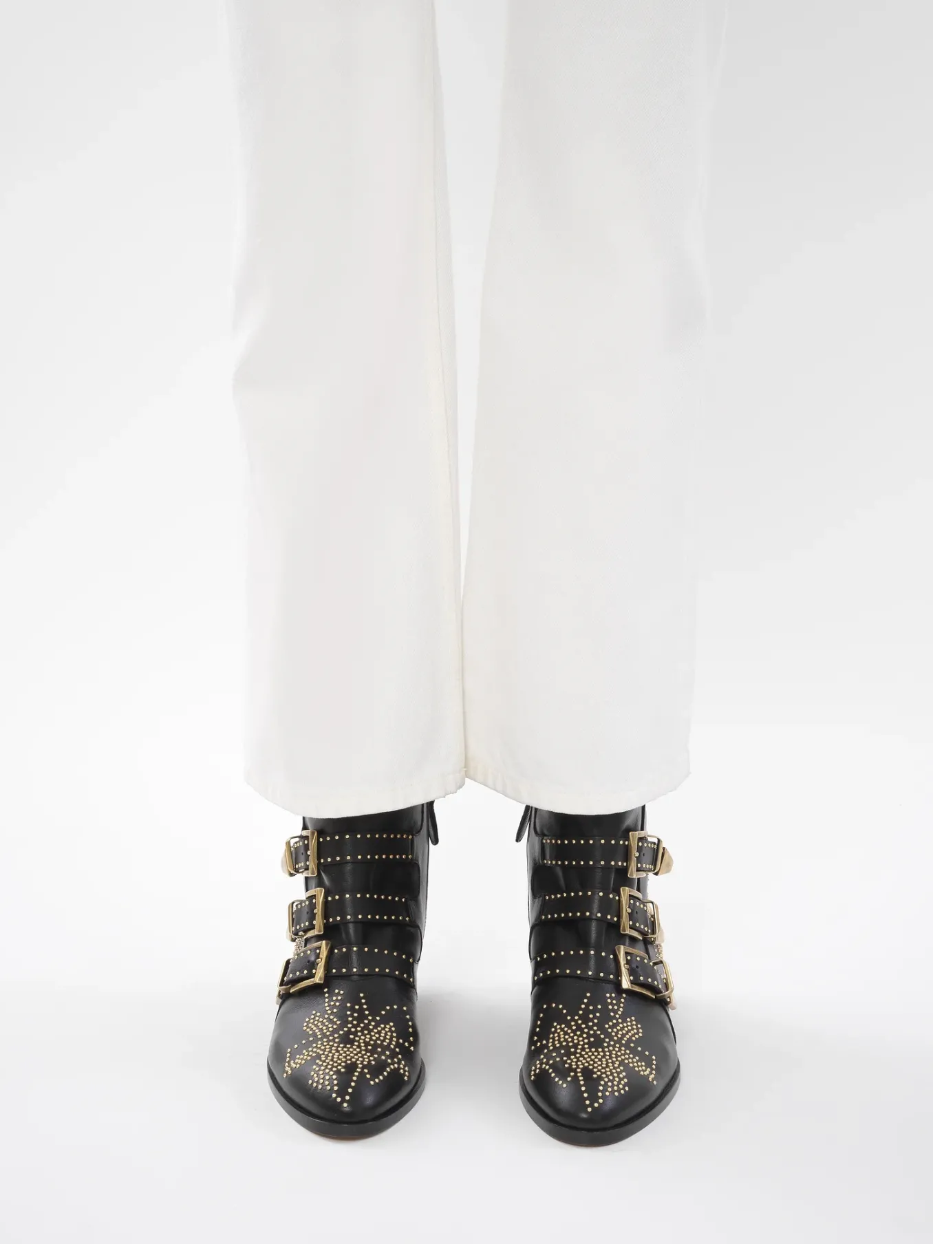 Bottes Et Bottines-Chloé Bottines Susanna Black Gold
