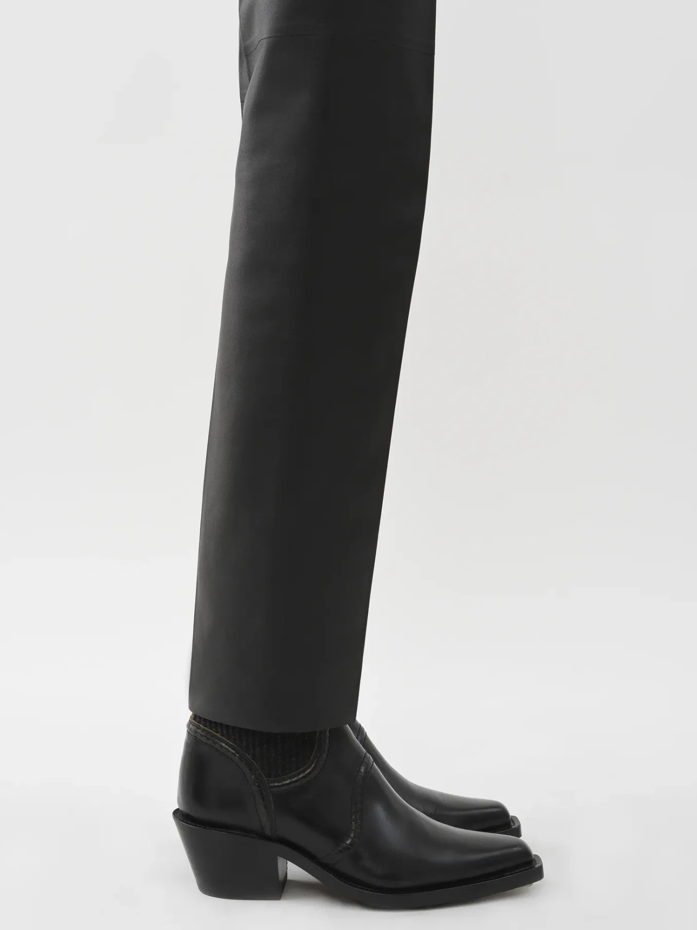 Bottes Et Bottines-Chloé Bottines Texanes Effet Chaussette Nellie Noir
