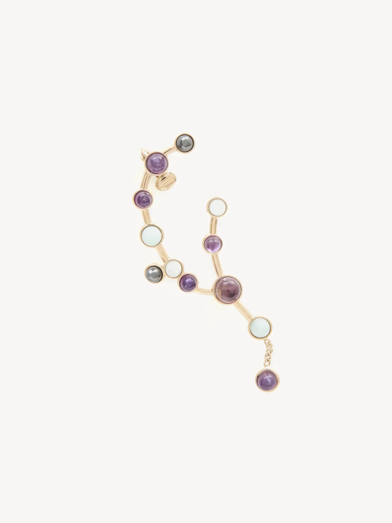 Bijoux-Chloé Boucle D'Oreille Chloe Zodiac Verseau Multicolor 11