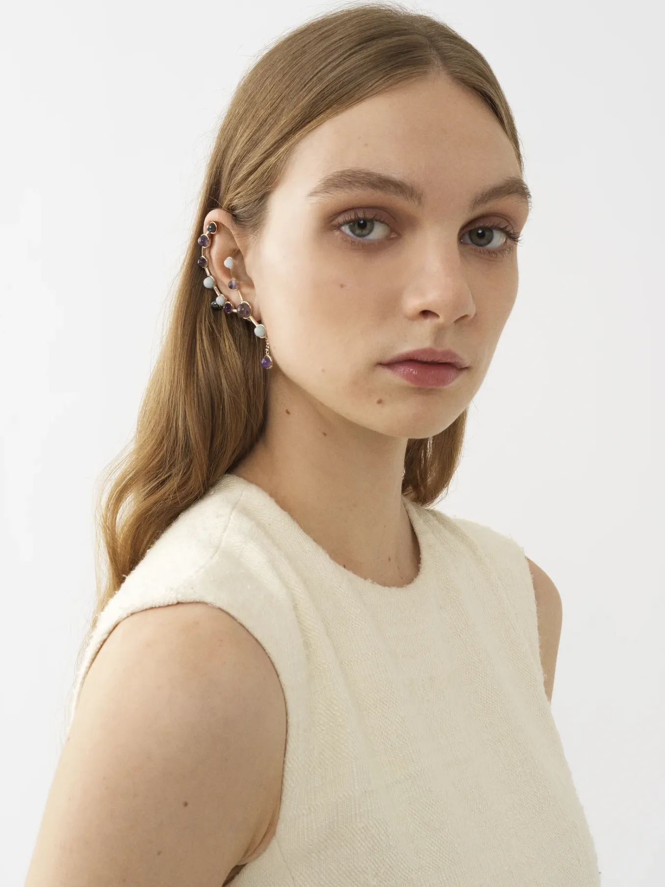 Bijoux-Chloé Boucle D'Oreille Chloe Zodiac Verseau Multicolor 11