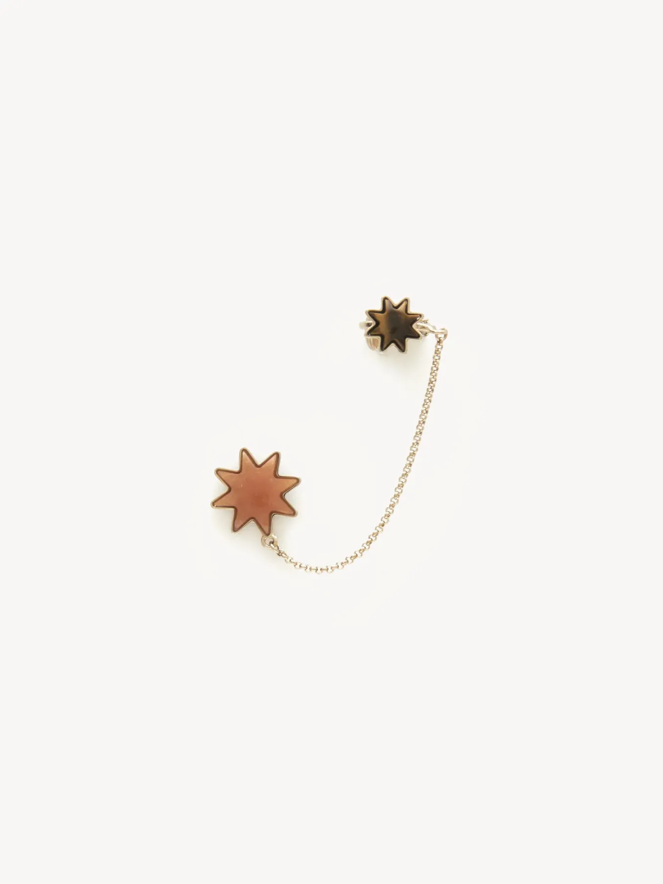 Bijoux-Chloé Boucle D'Oreille Oryon Red - Brown 1