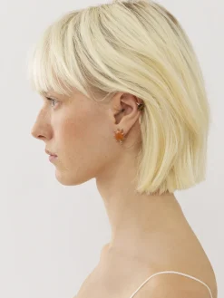 Bijoux-Chloé Boucle D'Oreille Oryon Red - Brown 1
