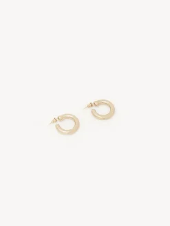 Bijoux-Chloé Boucles D'Oreilles Creoles Maura Gold Color