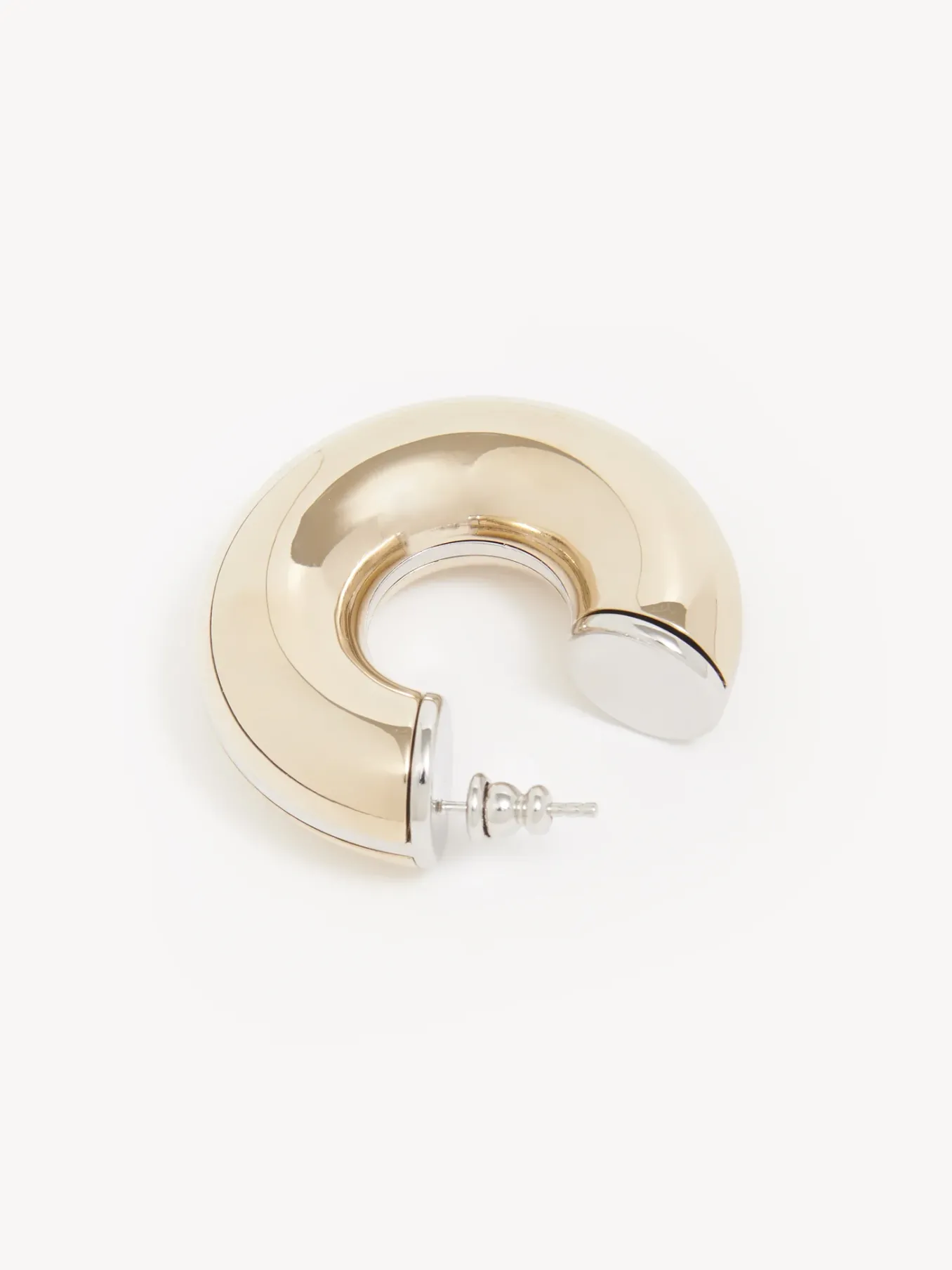 Bijoux-Chloé Boucles D'Oreilles Creoles Nancy Gold Color