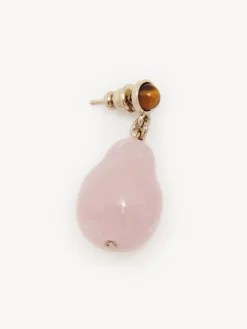 Bijoux-Chloé Boucles D'Oreilles Darcey Pink - Brown 1
